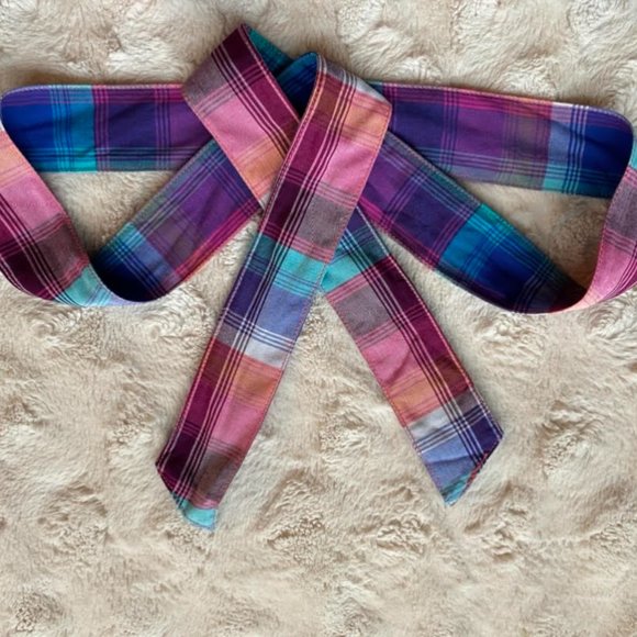 SO Colorful Plaid Shorts Removable Belt - Picture 8 of 11